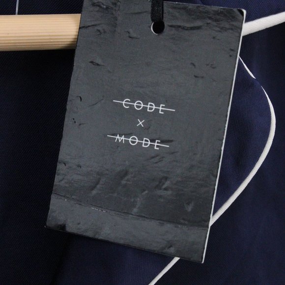 Code X Mode Sleepwear Top Womens Navy Blue Satin Pullover Soft Small S NWT - Picture 5 of 9